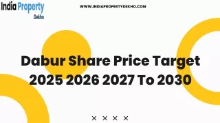 Dabur Share Price Target 2025 2026 2027 To 2030