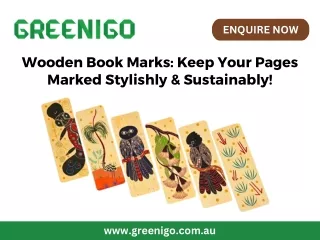 Wooden Book Marks - Keep Your Pages Marked Stylishly & Sustainably!