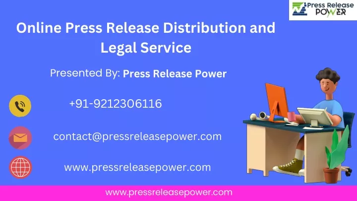 online press release distribution and legal
