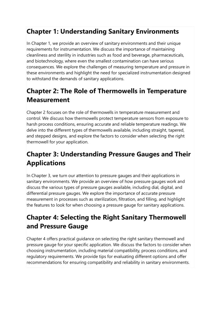 chapter 1 understanding sanitary environments
