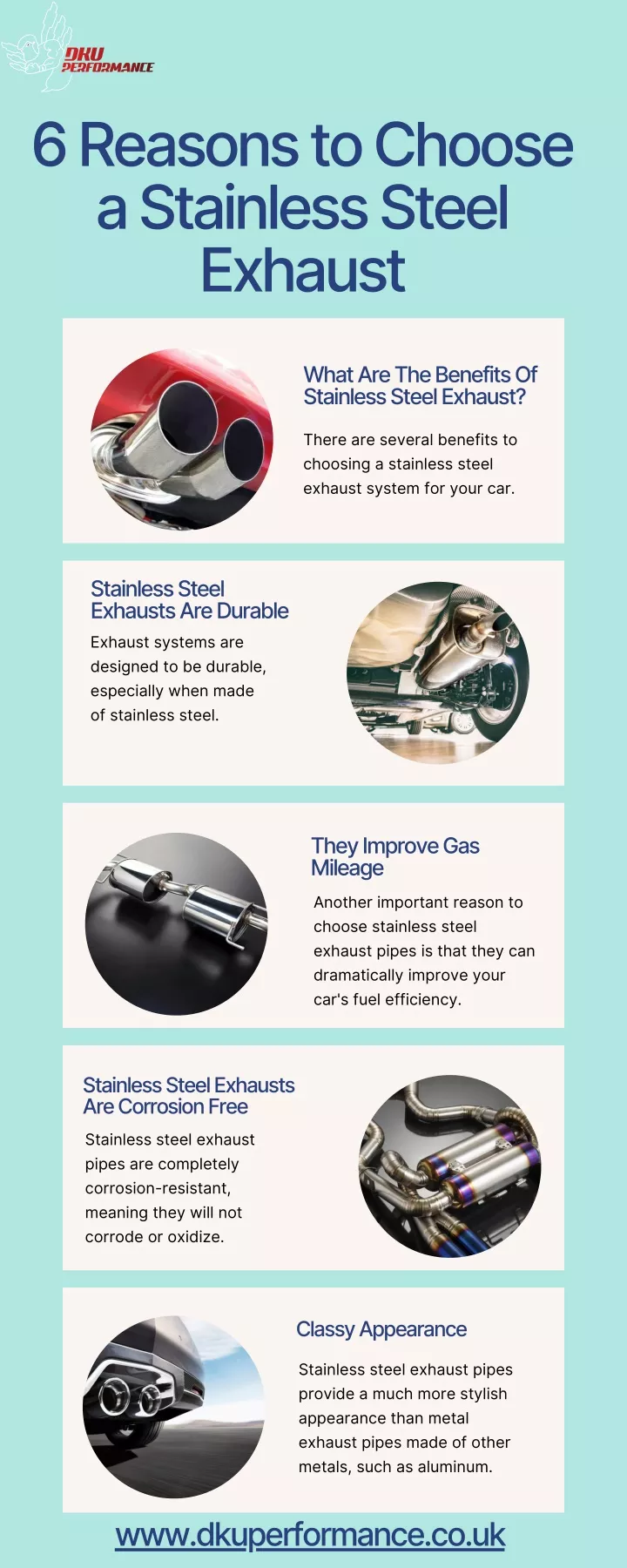 6 reasons to choose a stainless steel exhaust