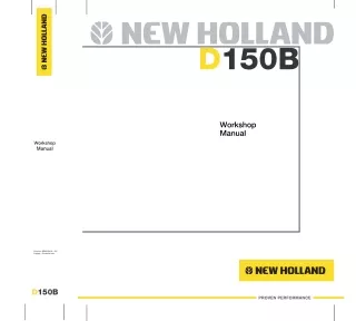NEW HOLLAND D150B CRAWLER DOZER Service Repair Manual