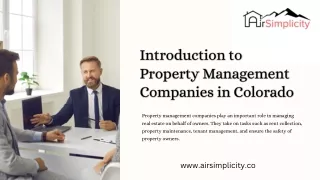 introduction to property management companies