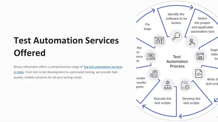 test automation services offered