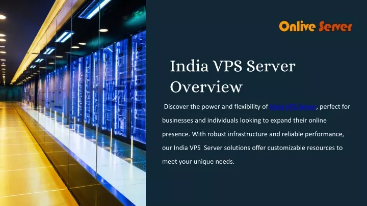 india vps server overview