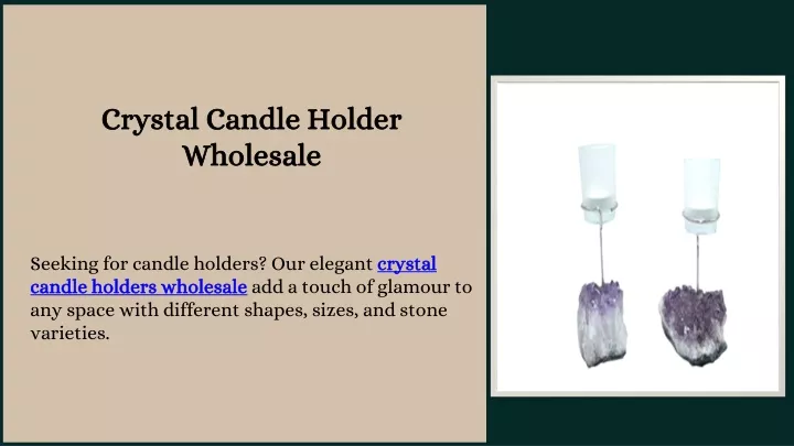 crystal candle holder wholesale