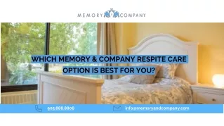 Which Memory & Company Respite Care Option Is Best for You?