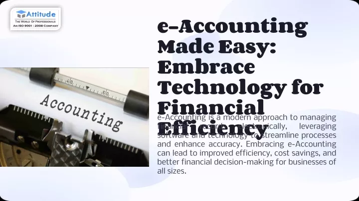 e accounting made easy embrace technology
