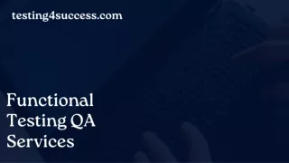 Functional Testing QA Services