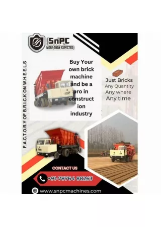 Buy Your own brick machine and be a pro in construction industry