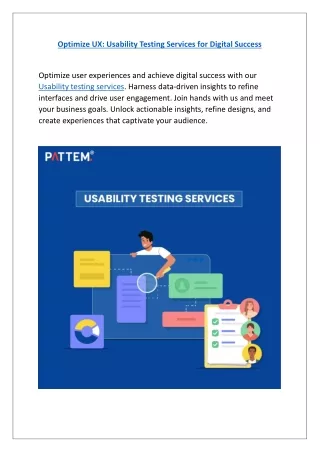 optimize ux usability testing services