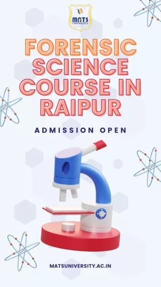 forensic science course in raipur