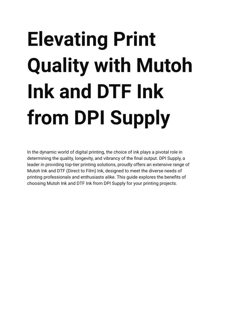 elevating print quality with mutoh