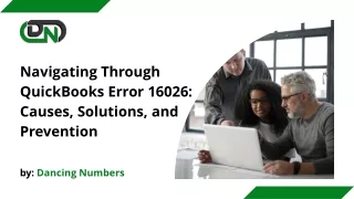 Navigating Through QuickBooks Error 16026 Causes, Solutions, and Prevention