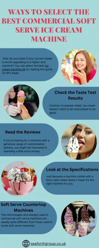 WAYS TO SELECT THE BEST COMMERCIAL SOFT SERVE ICE CREAM MACHINE