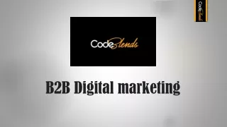 B2B digital marketing