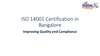 ISO 14001 Certification in Bangalore-ISO 14001 Certification services in Bangalo