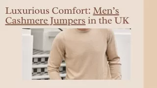 Men's cashmere jumpers UK