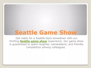 Seattle Game Show