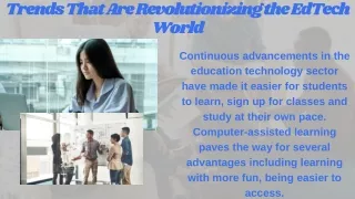 Trends That Are Revolutionizing the EdTech World