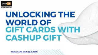 Uncovering the Universe of Gift Cards: Exploring Cashup Gift