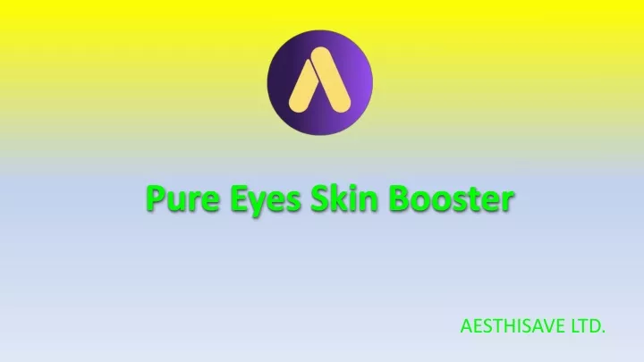 pure eyes skin booster