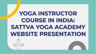 Journey to the Heart: Yoga Instructor Course in India