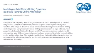 SPE-212536-MS PDF 4 - Modeling of Axial Rotary Drilling Dynamics as a Step Towar