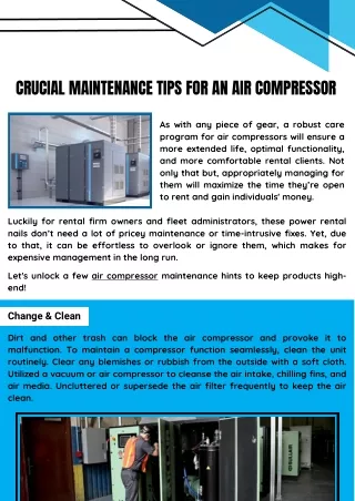 Optimal Air Compressor Solutions