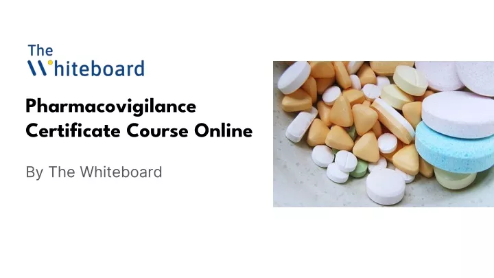 pharmacovigilance certificate course online