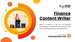 Finance Content Writer