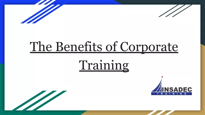 the benefits of corporate training