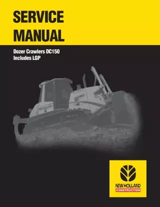 New Holland DC150 Crawler Dozer Service Repair Manual