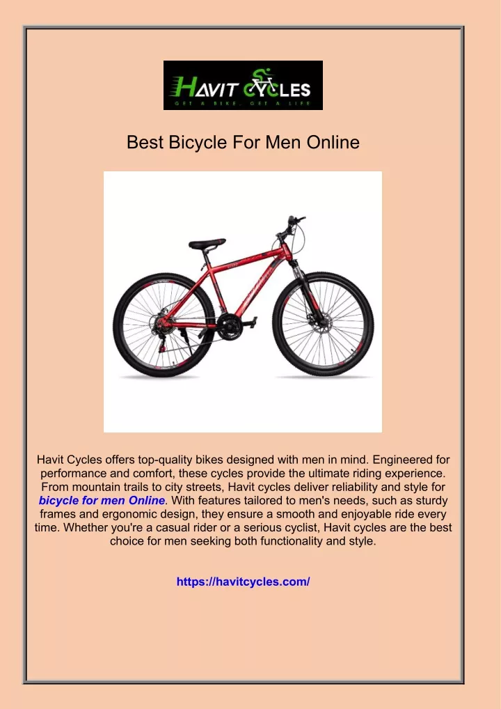 best bicycle for men online