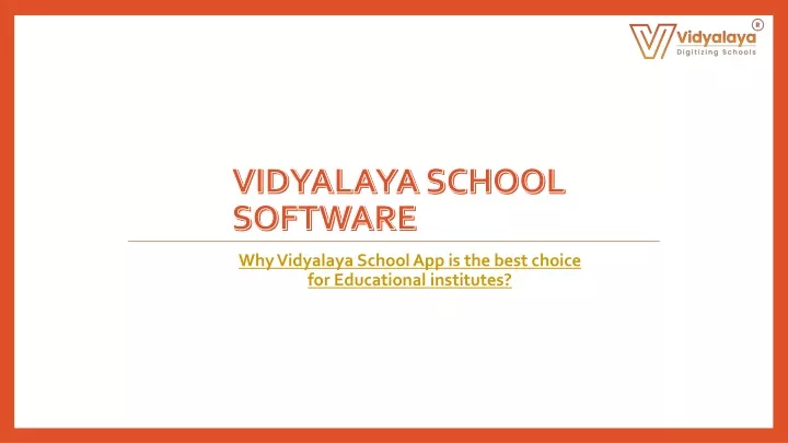 vidyalaya school software