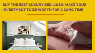 luxury bed linen