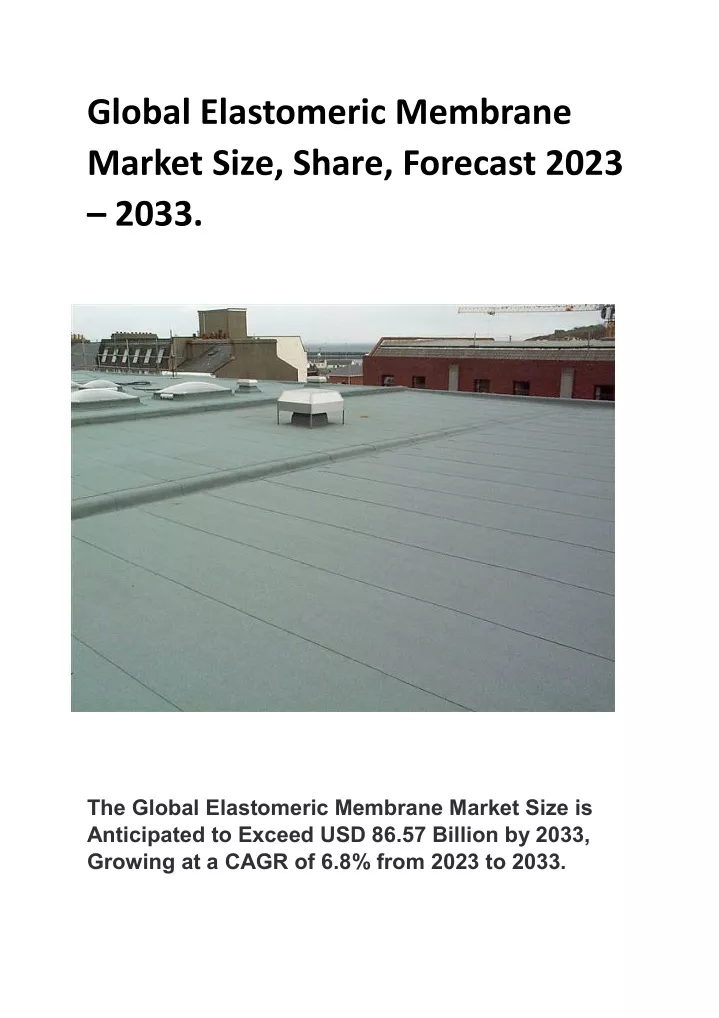 global elastomeric membrane market size share