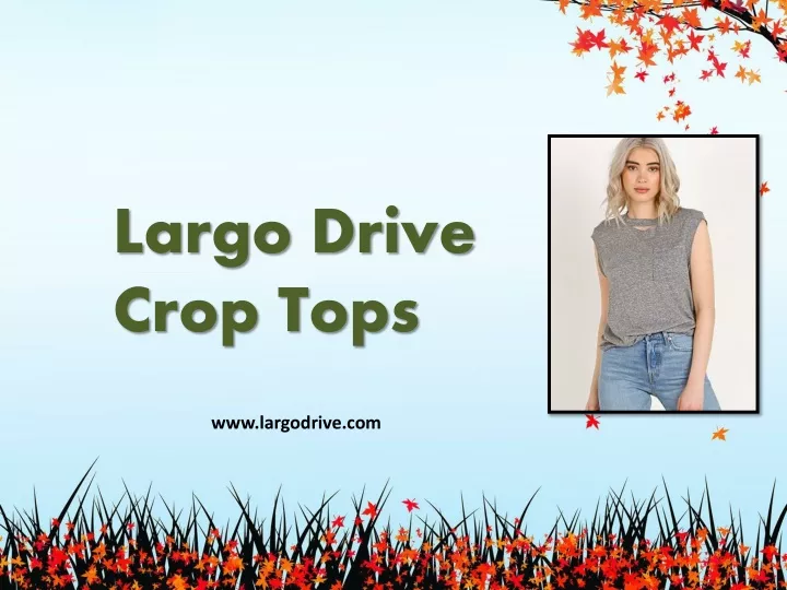 largo drive crop tops