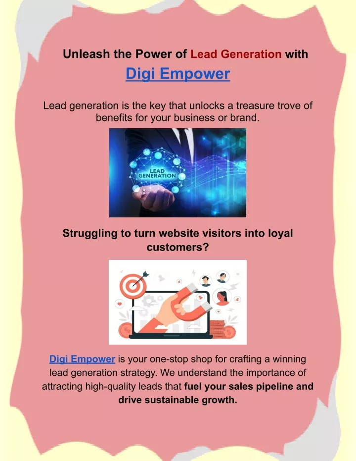unleash the power of lead generation with digi