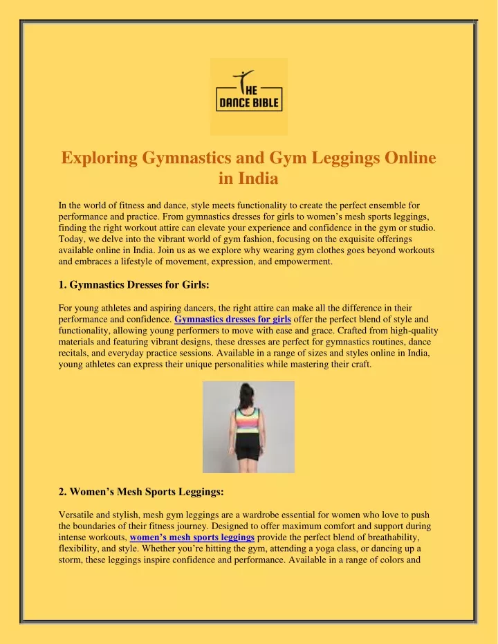 exploring gymnastics and gym leggings online