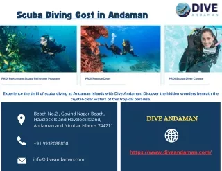 Affordable Scuba Diving Cost in Andaman