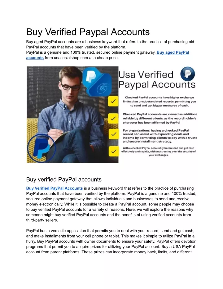 buy verified paypal accounts