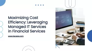 Cost Savings with Managed IT Services for Financial Services