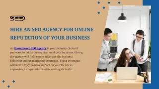 Hire an SEO Agency for Online Reputation of Your Business