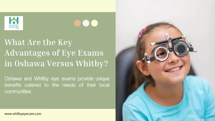 what are the key advantages of eye exams