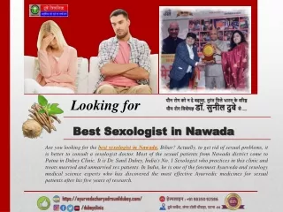 India’s Best Sexologist for Nawada, Bihar | Dr. Sunil Dubey