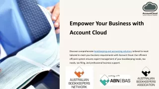 Bookkeeping Services Adelaide - AccountCloud