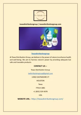texasdistributiongroup texasdistributiongroup com
