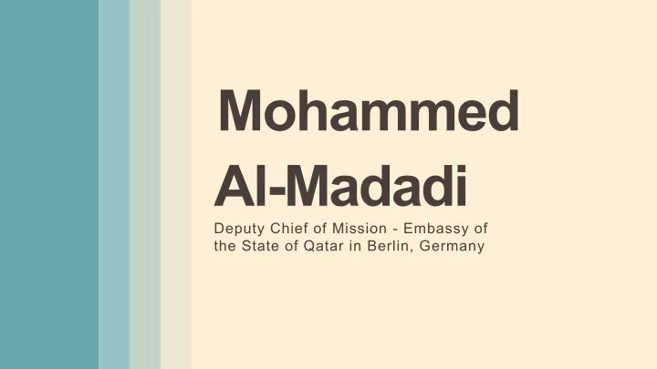 mohammed al madadi deputy chief of mission