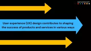 User experience (UX) design - shaping of success of products & services